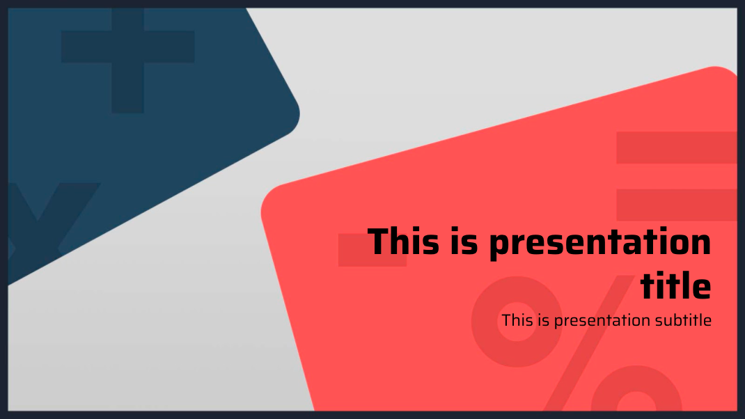 Math Free Template For Google Slides And Powerpoint Slides Media