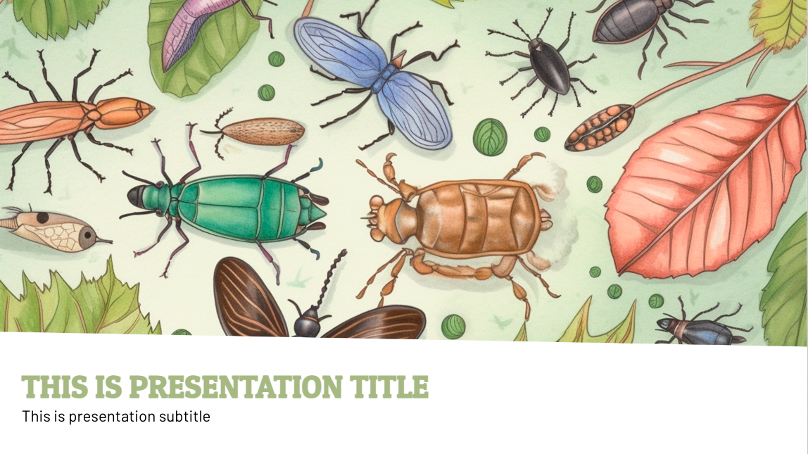 Insectos Plantilla Gratuita para Google Slides